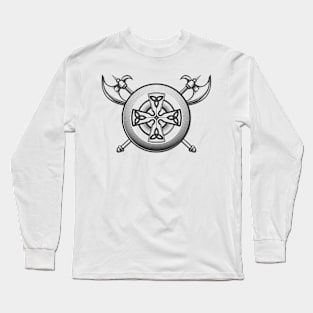 Celtic Shield with Axes Long Sleeve T-Shirt